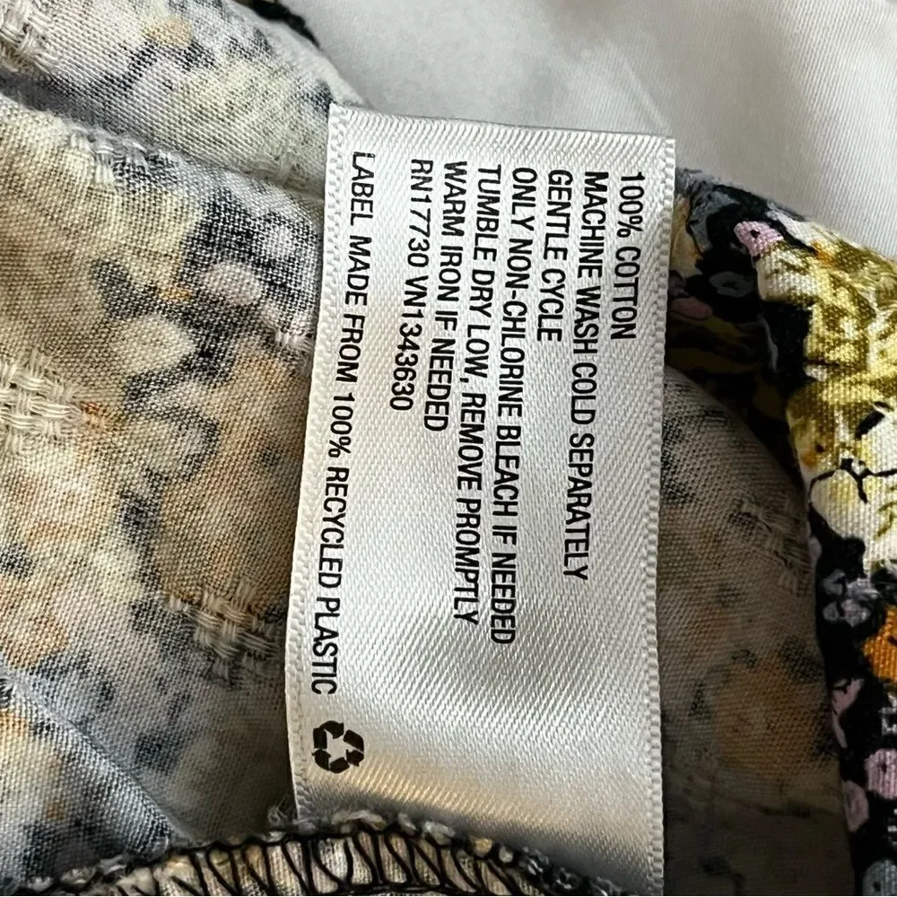 Mock neck floral loose‎ fit long sleeve blouse - Picture 11 of 13